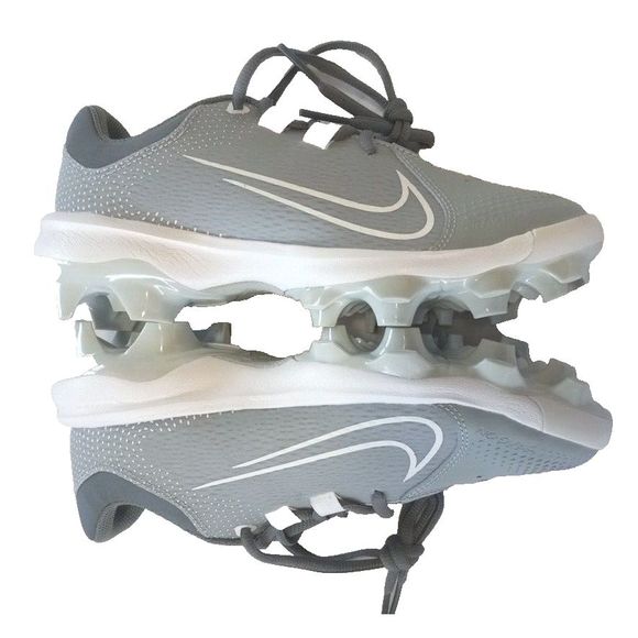 Nike Hyperdiamond 4 Pro MCS Women's‎ Size 7 Softball Cleat DC8990-0012 pure Gray - Picture 2 of 10